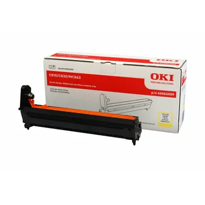 Produktbild von OKI Yellow Image Drum, Original, OKI C830, C821, C801, C860, MC860cdtn, MC860dn, MC860cdxn, 1 Stück(e), 20000 Seiten, Laserdrucken, Gelb