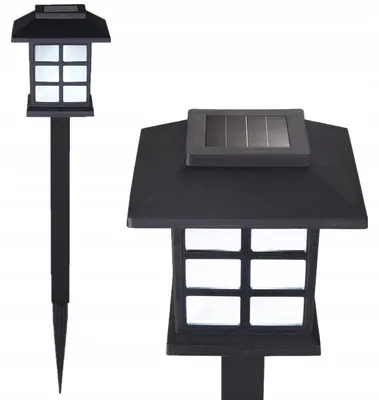 Produktbild von Martom Solar LED Gartenlaterne mit Erdspieß und Dämmerungssensor