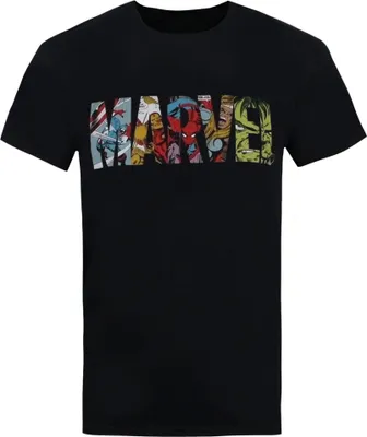 Obrázek produktu pro Marvel - Tričko s logem pro muže TV860 (XL) (černá)