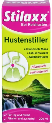 Obrázek produktu pro Stilaxx proti kašli Islandský mech pro dospělé, 200 ml roztok