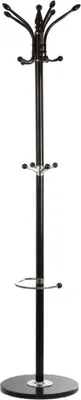 Produktbild von 5five Simply Smart Standgarderobe mit 14 Haken und Schirmständer, Garderobenständer, Marmor, Metall, Schwarz, 116861