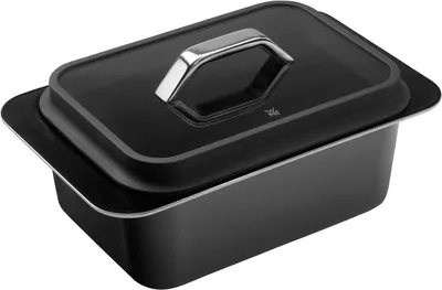 Obrázok produktu pre WMF Fusiontec, Zapekacia miska na casserole, Obdĺžnikový, Keramický, Oceľ, Čierna, 180 - 450 °C, 380 mm