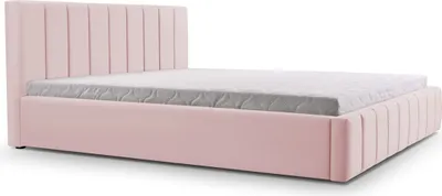Produktbild von MOEBLO Polsterbett Bett 01 – Doppelbett mit Kopfstütze, Rahmenbettgestell, Bettkasten, Lattenrost und gepolstertem Kopfteil - 180x200 - Flamingo (TRINITY 19)