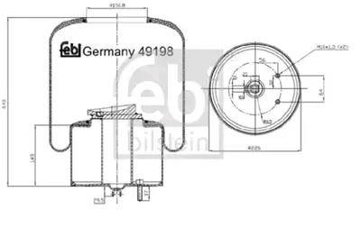 Image de Federbalg, Luftfederung FEBI 49198