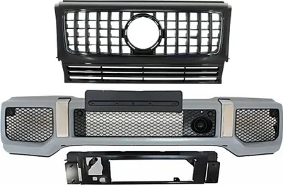 Immagine prodotto di Griglia paraurti anteriore per Mercedes W463 1989-2017 G65 GT-R Panamericana look.