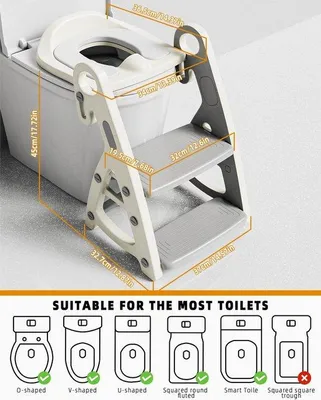 Produktbild von Famanu Kindertoilette mit Treppe - für sicheres Toilettentraining