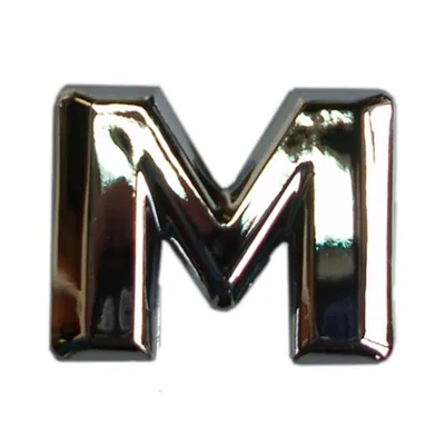 Produktbild von Hermann Schütz 3D-Relief-Chrome-Buchstabe M 25x35mm