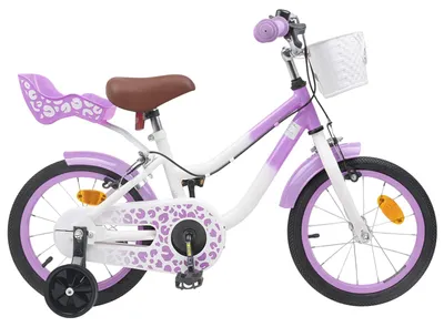 Produktbild von vidaXL Kinderfahrrad Mit Stützrädern 12 Zoll für 2-4 Jahre alt Lila