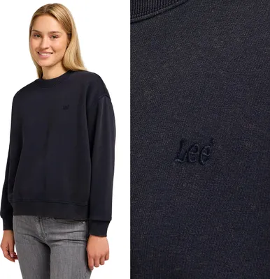 Produktbild von LEE Damen, Sweatshirt CREW SWS, S, Schwarz, kapuzenpullover, , hoodie