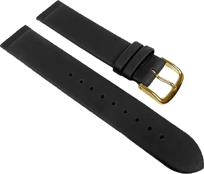 Produktbild von Minott Uhrenarmband Leder weich schwarz Anstoß zum verschrauben 22542G, Stegbreite:12mm