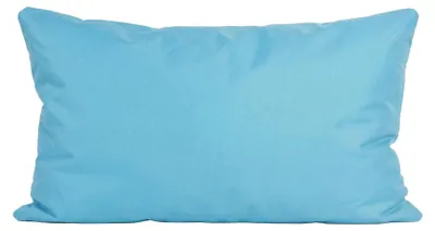 Produktbild von Outdoor Lounge Kissen 30x50cm Dekokissen inkl. Füllung Wasserfest Lotus Effekt, Farbe:Hellblau