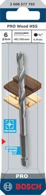 Productafbeelding van PRO Wood, HSS-houtfreesbit, 6x49x105 mm