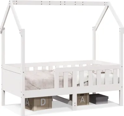 Obrázek produktu pro vidaXL Dětská postel domeček postel bílá 80x160 cm masiv borovice
