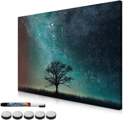 Image de Tableau d'affichage magnétique - Tableau magnétique « Ciel étoilé » - 60 x 40 cm