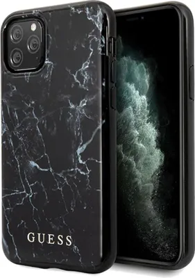Produktbild von GUESS GUHCP12LPCUMABK, Cover, Apple, iPhone 12 Pro Max, 17 cm (6.7"), Schwarz, Grau