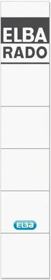 Produktbild von Ordnerrückenschild für Elba selbstklebend kurz/schmal VE=100x10 Stück weiß