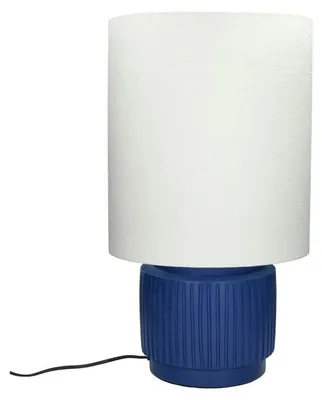 Productafbeelding van Pomax Cordoba tafellamp, blauw, Ø 32,5 x H 56,5 cm