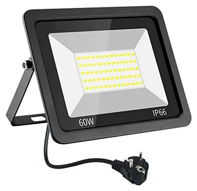 Zdjęcie produktu dla Reflektor LED 60W 10000LM zewnętrzny IP66 zimna biała oświetlenie