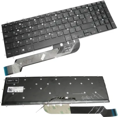 Produktbild von Original Laptop Notebook Tastatur Keyboard Deutsch QWERTZ für Dell Vostro 14 5000 5468 ersetzt 0M9DMK - mit Hintergrundbeleuchtung Backlit Backlight