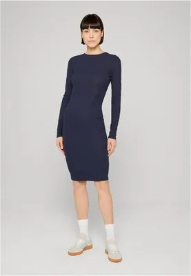 Immagine prodotto di Abito da donna Urban Classics Ladies Rib Dress blu navy - 4XL