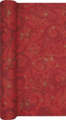 Produktbild von Home Fashion Tischläufer Airlaid Classical Christmas rot 490x40cm
