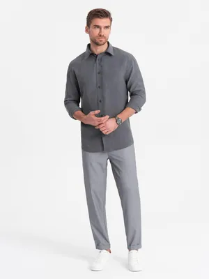 Produktbild von Ombre Clothing Herren-Chinos Kymil grau XL