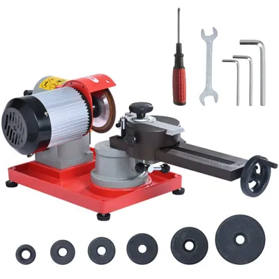 Produktbild von Sägeblattschärfgerät 370W - Maschine zum Schärfen von Kreissägeblättern - 3600 U/min - Kreissägeblattschärfer φ 80,01-698,5mm - Sägeblattschärfmaschine φ 1,6-4,0mm - 6x Sägezentrierungen.