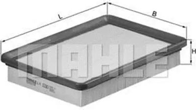 Produktbild von Luftfilter MAHLE LX 1030 für HYUNDAI COUPE (GK) Filtereinsatz