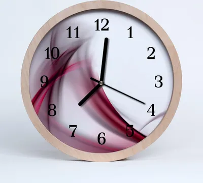 Produktbild von Holzuhr 20fi cm wanduhr - Kunst abstrakte Linien