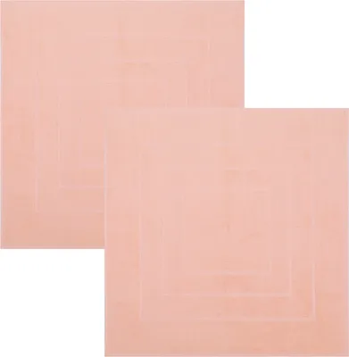 Produktbild von Betz 2 Stück Badvorleger 60x60 cm PALERMO Badematte Badteppich Duschvorleger 100% Baumwolle 680g/m²  Farbe: apricot