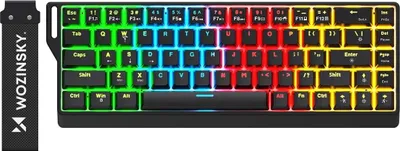 Produktbild von Wozinsky WKGP-1165 Mechanische Gaming-Tastatur QWERTY RGB Schwarz