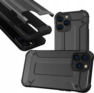 Image de Housse hybride blindée pour Iphone 13 Pro Max Noir