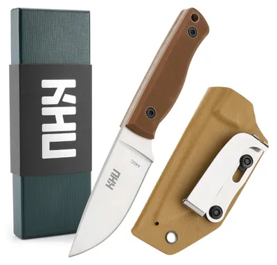 Messer-Set mit Hack- und Schälmesser, Kydex-Scheide, 15,8 cm