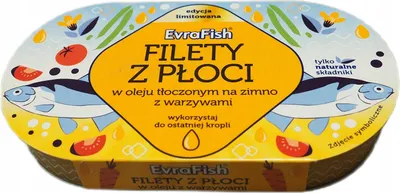 Zdjęcie produktu dla Evra Filety z płoci z warzywami 170 g