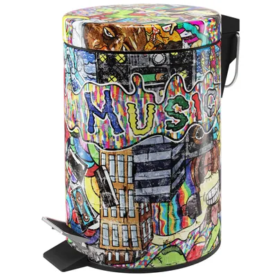Produktbild von Sanilo Kosmetikeimer 3L mit Absenkautomatik Graffiti