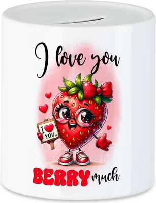 Produktbild von I Love You Berry Much Erdbeere Liebe Spardose