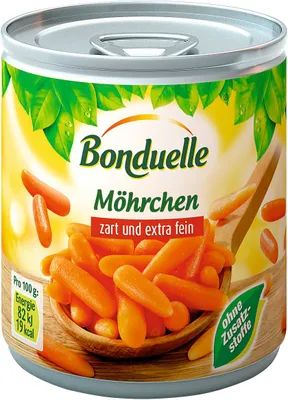Produktbild von Bonduelle Möhrchen zart und extra fein schonend gegarte Möhren 200g