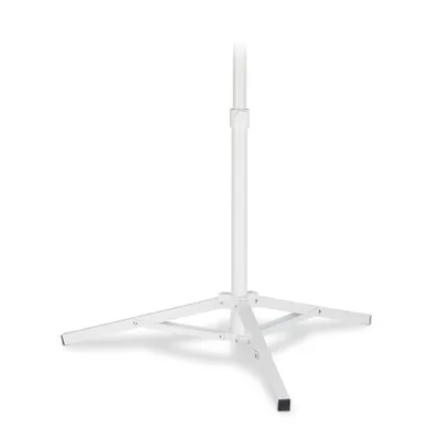 Produktbild von Relaxdays Sonnenschirmständer, Schirmständer, 25-32 mm, Dreifuß klappbar, stabiles Halterohr, HBT: 55 x 67 x 67 cm, weiß