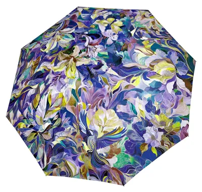Imagen del producto de doppler paraguas de bastón paraguas Carbonsteel Long AC Printed Pattern Floralia colorido