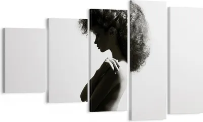 Produktbild von Bild auf Leinwand - Leinwandbild - 5 Teile - Frau Nacktheit Körper - 100x60cm - Wand Bild - Wanddeko - Wandbilder - Leinwanddruck - Bilder - Wanddekoration - Leinwand bilder - Wandbild - EG100x60-4946