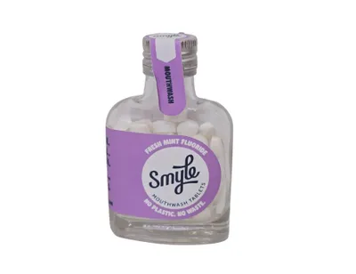 Productafbeelding van Smyle Mondwater Tabletten - Frisse Munt - Fles met 50 stuks.