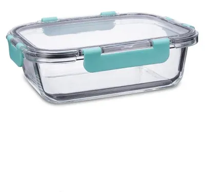 Luftdichte Glasbehälter, 104 ml, transparent, 20,7x15,4x7 cm