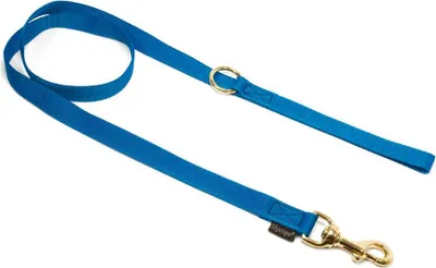 Produktbild von Mystique® Nylon Leine 20mm blau 1,2m messing Karabinerhaken mit HS