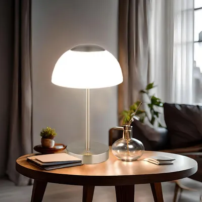 Produktbild von LED Tischleuchte, Glas opal, Touchdimmer, CCT, Akku, H 28 cm