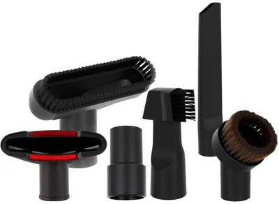 Obrázok produktu pre Sada príslušenstva k vysávaču – 6-dielna – univerzálna hubica – sada trysiek na vysávače, kompatibilná s modelmi Miele, Philips, AEG, Kärcher, Bosch – kefka na čalúnenie – hubica na koberce a štrbiny