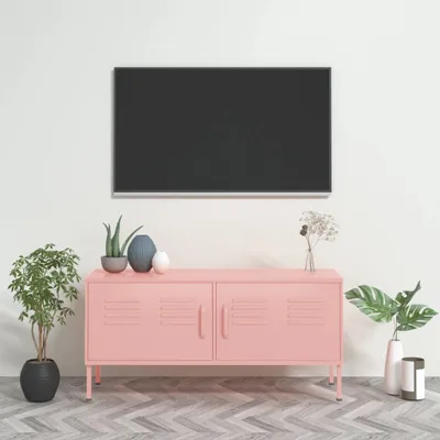 Immagine prodotto di Maison Exclusive - Mobile TV Rosa 105x35x50 cm Acciaio