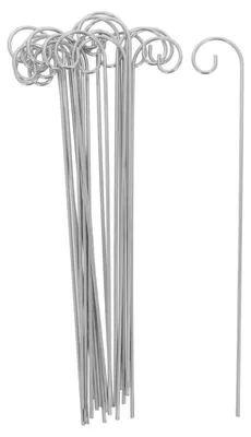 Produktbild von 20 Stück Schäferhaken Metall 30 cm für Garten Deko Pflanzen Laternen