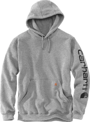 Produktbild von Carhartt Sleeve Logo Hooded Sweatshirt - K288 in mehreren Farben , Farbe:Grau, Textil:XXL