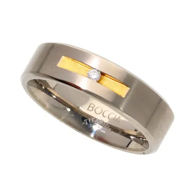 Produktbild von Ring von BOCCIA TITANIUM aus Titan in bicolor mit 1 Brillanten