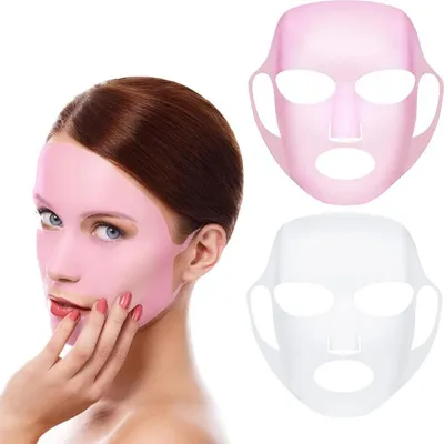 Produktbild von Wiederverwendbare Silikon-Gesichtsmasker für optimale Hydratation und Anti-Falten